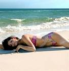 Ashley Greene Skinsuit Beach