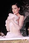 Dita Von Teese Topless on Stage