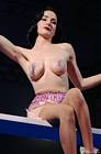 Dita Von Teese Topless Swing
