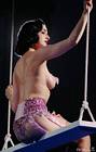 Dita Von Teese Topless Swing